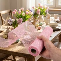 Artikel Bordslöpare jute juteband bordsband ljusrosa 30cm 5m