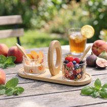 Artikel Tapasset med motiv persika bordsdekoration sommar 23×9×10,5 cm