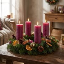Artikel Ljus enfärgade i Berry stick ljus 34x240mm 4 st