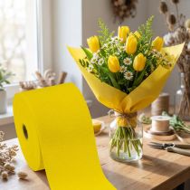 Artikel Blomcrepe gul B10cm ytvikt 128g/kvm L250cm 2 st