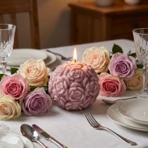 Artikel Kulljus med rosenmotiv som romantisk bordsdekoration