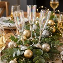 Artikel Nyårsaftondekoration för att fästa champagneglas på tråd H9,5 cm 8 st
