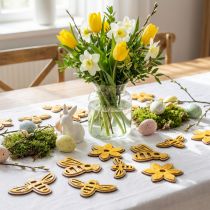 Artikel Blommor och bin för att strö apelsin träströ dekoration vår 36 st