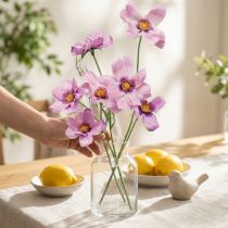Artikel Cosmea smyckekorg lila konstgjorda blommor sommar 51cm 3st