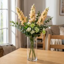 Artikel Snapdragon Artificiell Blomma Siden Blomma Snapdragons Rosa Kräm L92cm