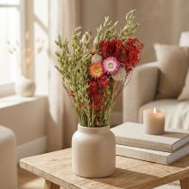 Artikel Bukett torkade blommor Bukett ängsblommor Röd H50cm 150g