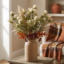 Artikel Tistel konstgjord deco grenkräm 10 blomhuvuden 68cm 3st