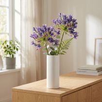 Artikel Agapanthus afrikansk lilja Konstgjorda blommor Lila L75cm 2st