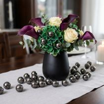Artikel Dekorativa pärlor antracit metallic 14mm 35 st