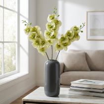 Artikel Orkidé Konstgjord Gulgrön Phalaenopsis L83cm