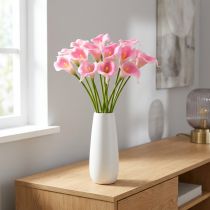 Artikel Calla dekorativ blomma rosa 57cm 12st
