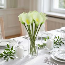 Artikel Mini calla konstgjord vit L 28cm 12 st