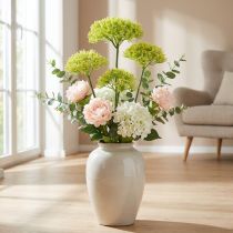 Artikel Konstgjord blomgren Gul fänkål konstgjord gren med 3 blommor 85cm