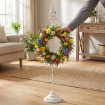 Artikel Kranshållare vit shabby chic kransställ 1 krok H76cm
