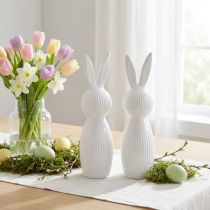 Artikel Enkel kaninfigur som dekorationsföremål för moderna vårdekorationer, 22 cm, 2 stycken