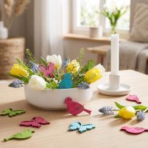 Artikel Scatter dekoration trä fågel fjäril blandade 2cm