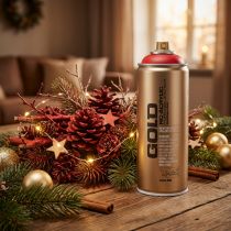 Artikel Färgspray röd Montana Gold satin matt 400ml