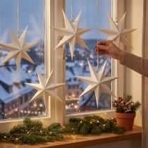 Artikel Julstjärna fönster, pappersstjärnor jul, vikstjärna Ø20cm 4st