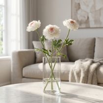 Artikel Konstgjord ranunkel med fina blommor för snygg och lättskött dekoration, 51 cm, 3 stycken.