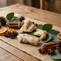 Artikel Torkad ingefära dekoration naturlig dekoration 500g