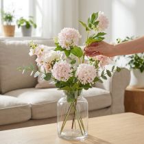 Artikel Snöbollsväxt Konstgjorda Blommor Rosa Vit L78cm 2st