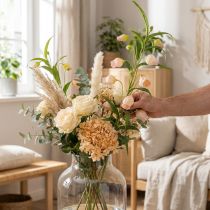 Artikel Lykta Lilja Konstblomma Lilja Aprikos 90cm 2st