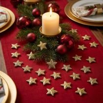 Artikel Stjärnor glitter guld 1,5cm 144 st