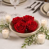 Artikel Äkta roshuvuden Infinity Roses Röda Premium Ø8,5cm 4 st