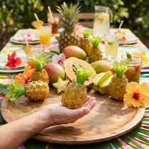 Artikel Mini Ananas Set Dekorativ Frukt Konstgjord Tropisk Fest 6 Delar