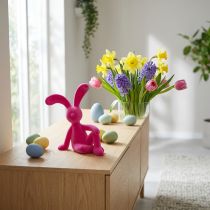 Artikel Modern dekorativ kaninfigur för vardagsrum, påskdekoration, 38 cm