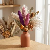 Artikel Luffa på pinne stor rosa, Erika 8cm - 30cm 25 st