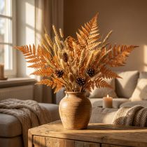 Artikel Orange konserverad ormbunkedekoration 45 cm 10 delar Heminredning DIY