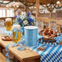 Artikel Dekorationsband curlingband Oktoberfest blå-vit 10mm 250m