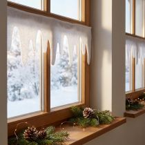 Artikel Istappsgirlang snöfleece fönsterdekoration 15×180 cm 2 st