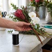 Artikel Dekorativ emaljerad tråd, svart, Ø0,50 mm, 50 m, 100 g