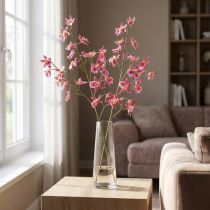Artikel Oncidium konstgjorda orkidéer Dekoration Rosa Violett 93cm 2st