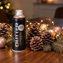Artikel Glitterspray, roséguld, guldspray, metallicfärg, Montana Cans 400ml