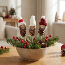 Artikel Kottetomte med hatt blompluggtomte 8cm 12 st