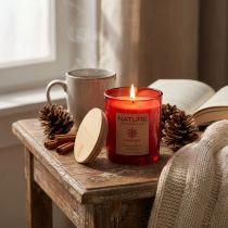 Artikel Doftljus i glas naturligt vaxljus Cinnamon Spices 85×70mm