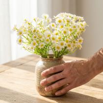 Artikel Konstgjord kamomill som blombukett för naturlig och lättskött dekoration, 28 cm, 3 stycken
