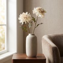 Artikel Krysantemum Konstgjorda Dekorativa Blommor Kräm L72cm 2st