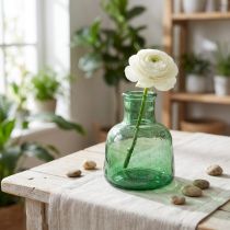 Artikel Mini glasvas blomstervas grön Ø8,5cm H11cm