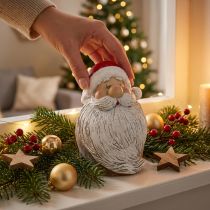 Artikel Jultomtefigur Jultomte Röd, Vit Polyresin 15cm