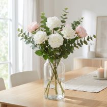 Artikel White Rose Fake Rose on Stam Silk Flower Fake Rose L72cm Ø13cm