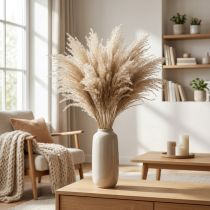 Artikel Torrt gräs Miscanthus 55-75cm fjädergräs naturell 100 st