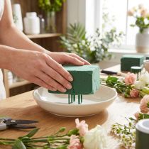 Artikel Nålhållare blommig skumhållare 3cm grön, 50 delar blomstertillbehör