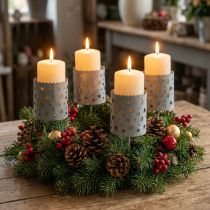 Artikel Ljushållare för stickning av adventskrans Ø6,5cm H14cm 4 st