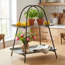 Artikel Tårtställ vintage dekorativ brickbordshylla metall H47cm