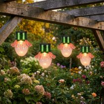 Artikel Solcellslampa med LED-motiv och blommotiv Ø11,5 cm, 4 st