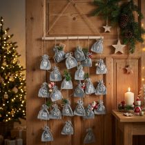 Artikel Adventskalender att fylla Adventsdekorationspåse H110cm